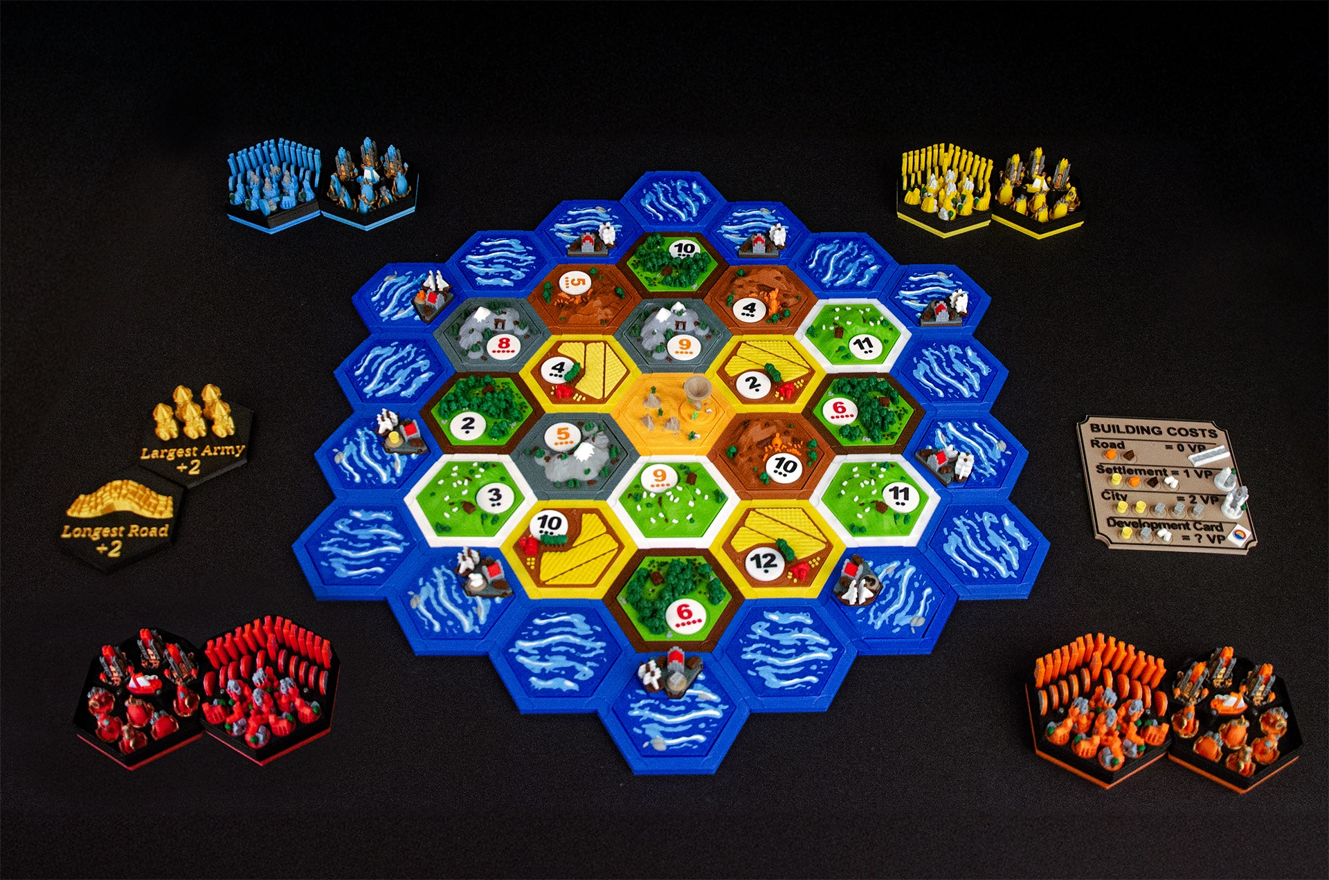 Cities & Knights + Base game Catan 3D Upgrade Kit Deluxe Edition (3-4 players)